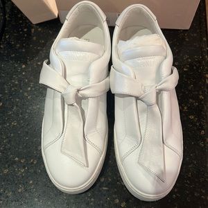 NEW Alexandre Birman White Clarita Bow Sneakers